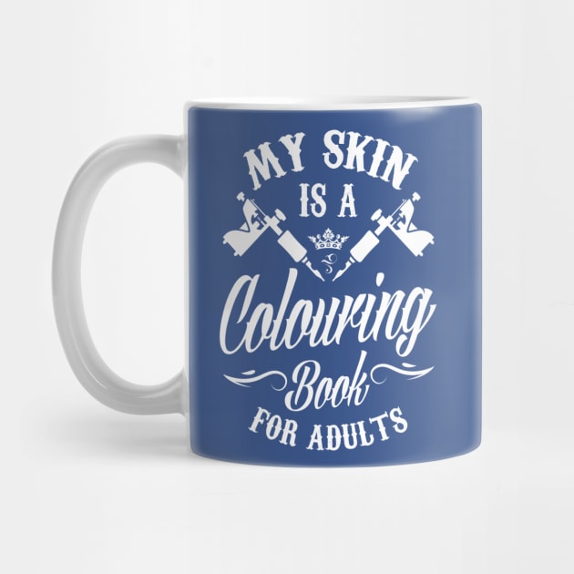 My skin is a colouring book for adults by nektarinchen